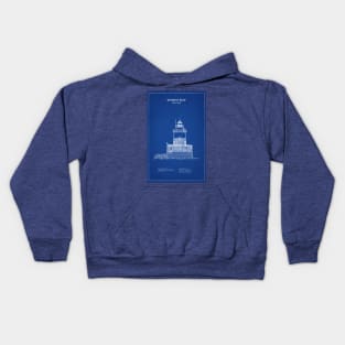 Robbins Reef Lighthouse - New York - AD Kids Hoodie